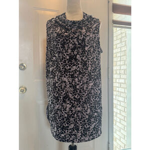 Women's Alfani Sleeveless Top Size L Black White